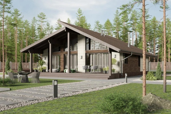 Дом панельно-каркасный Пикассо (116кв.м)