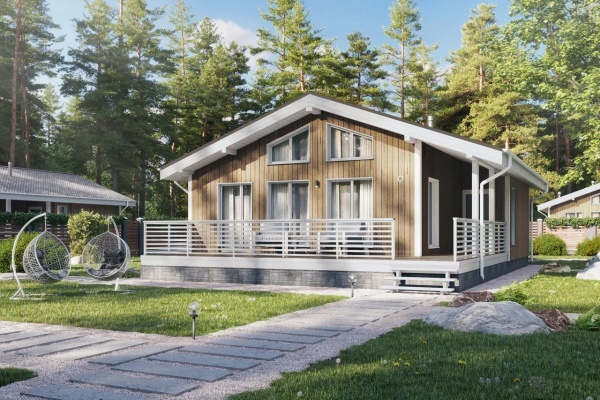 Дом панельно-каркасный Моне 75 (104кв.м)