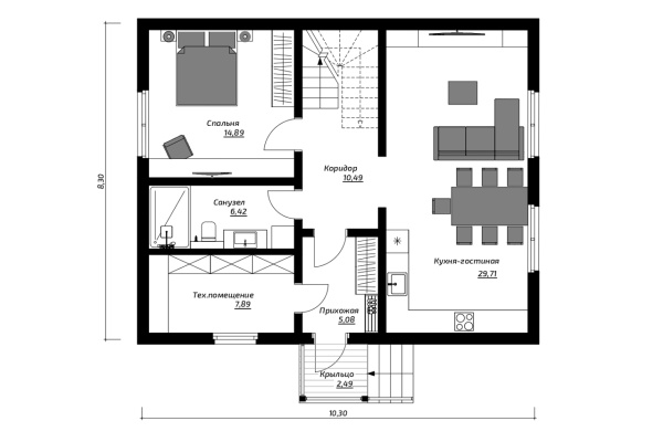 Дом панельно-каркасный Уютный 144 (146кв.м)